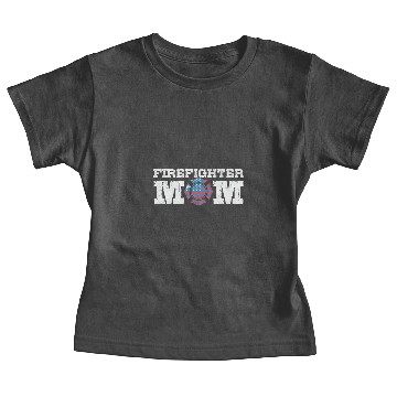 Discover Firefighter USA Flag Firefighter Mom Baby Tees