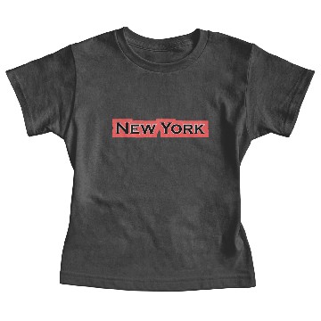 Discover New York (coral background) Baby Tees