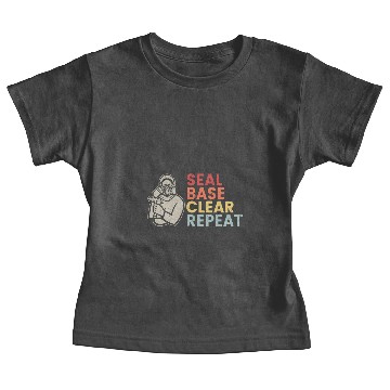 Discover Seal Base Clear Repeat Auto Body Painter Baby Tees