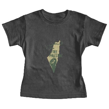 Discover free Palestine map Baby Tees