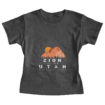 Discover Zion National Park Sunny Forest Mountains Baby Tees