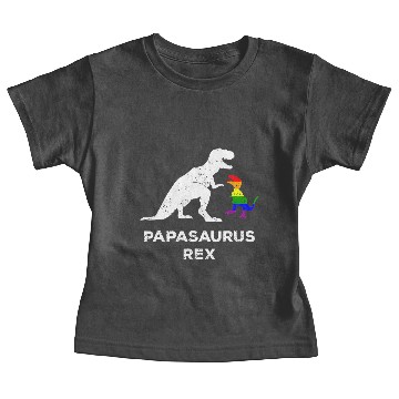 Discover Papasaurus Rex Proud LGBT Dad 2018 Pride Parade Baby Tees