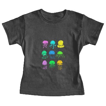 Discover Jellyfish Different Kinds Colorful Baby Tees