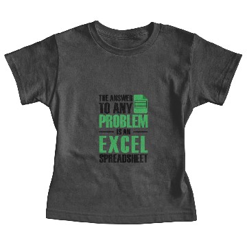 Discover Answer To Any Problem Excel Spreadsheet Accountant Baby Tees