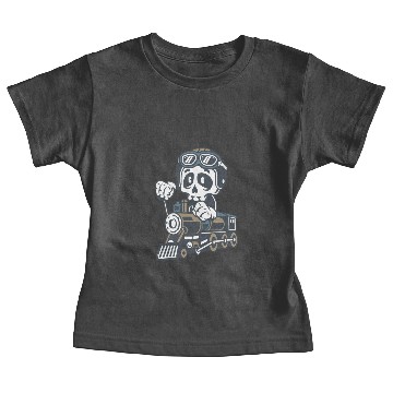 Discover Platoon Driver Totenkopf Baby Tees