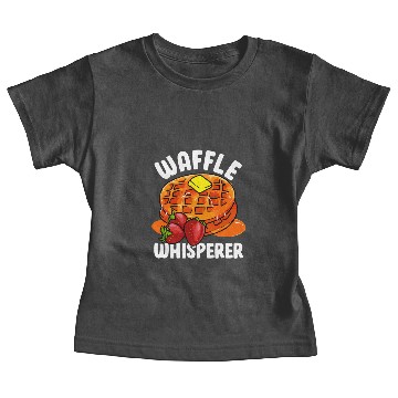 Discover Funny Waffle Whisperer Waffles Pancake Stack Baby Tees