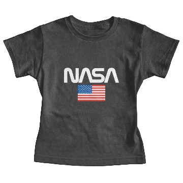 Discover Nasa Worm Logo With American Flag Gift Baby Tees