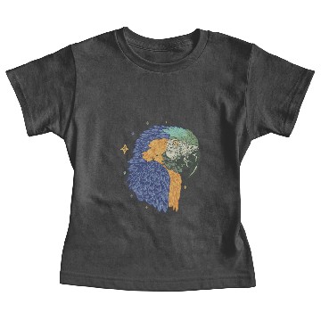 Discover blue yellow macaw parrot Baby Tees