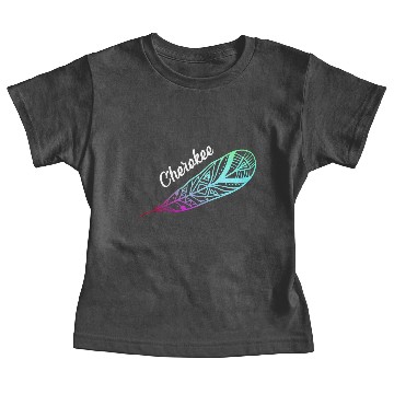 Discover Cherokee Feather Native American Indian Gift Baby Tees