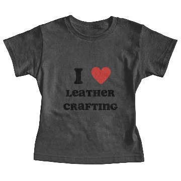 Discover I Love Leather Crafting Baby Tees