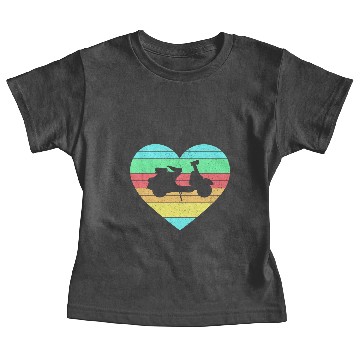 Discover Rainbow Heart Roller Gift Baby Tees