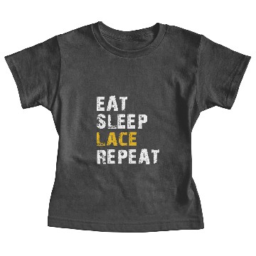 Discover eat sleep lace repeat Baby Tees
