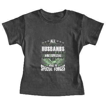 Discover Veteran-Soldier Husband Special Forces Support Gra Baby Tees