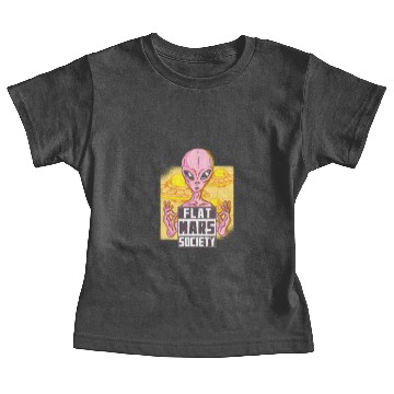 Discover Flat Mars Society Flat Earth Gift earthisflat Baby Tees