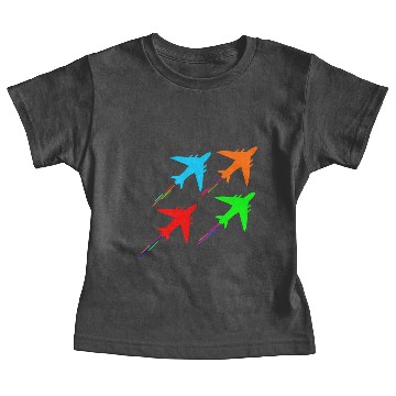Discover fighter aircraft jets in formation Baseball Jackets Baby Tees