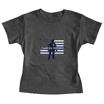 Discover I Support Law Enforcement Baby Tees