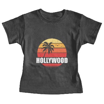 Discover Hollywood Vinatge palms Baby Tees