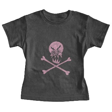 Discover Drunk Pirate Skull & Crossbones Vintage (Pink) Baby Tees
