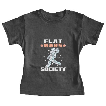 Discover Flat Mars Society Flat Earth Gift funny Baby Tees