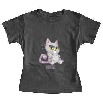 Discover Funny Cat Meh Grumpy Feline for Cat Lovers Baby Tees
