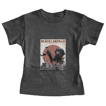 Discover Black Labzilla Giant Labrador Retriever Lab Baby Tees