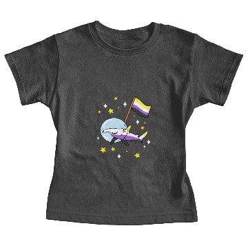 Discover Nonbinary Pride Hammerhead Shark In Space Baby Tees