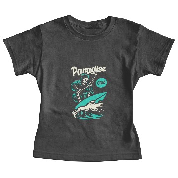 Discover Surfing skeleton Baby Tees