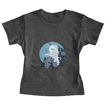 Discover Heron with flowers Baby Tees