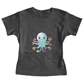 Discover Octopus Cake Squid Baby Tees