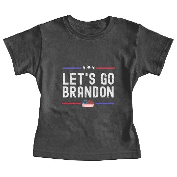 Discover Let's Go Brandon Conservative Anti Liberal US Flag Baby Tees
