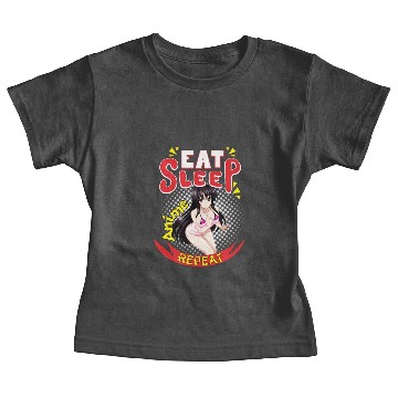 Discover Eat Sleep Anime Repeat Baby Tees