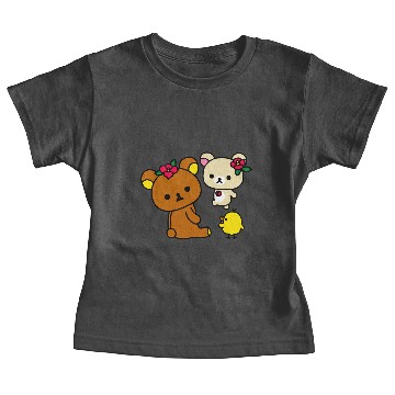 Discover Rilakkuma flower Baby Tees