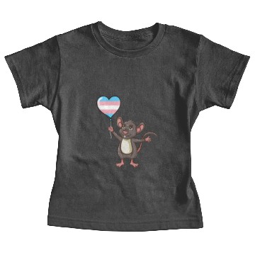 Discover Mouse Heart Balloon Transgender Pride Baby Tees