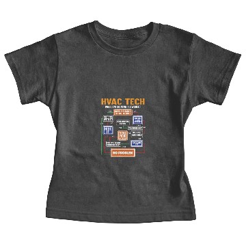 Discover Funny HVAC Tech Gift - Problem Solving Flowsheet - Baby Tees