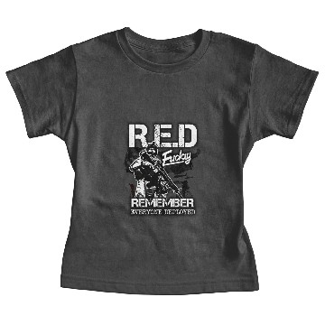 Discover Remember Everyone Deployed US Red Flag Friday Baby Tees
