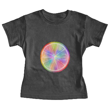 Discover Rainbow Citrus Circle Slice Baby Tees