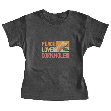 Discover Peace Loves Cornhole Baby Tees