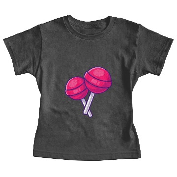 Discover Lollipop candy pink Baby Tees