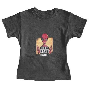 Discover Flat Mars Society Flat Earth Gift Baby Tees