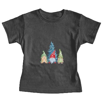 Discover Three Gnomes and a Christmas Tree Baby Tees