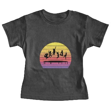 Discover Trampoline Park Jumping Indoor Playground Vintage Baby Tees