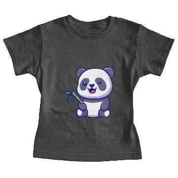 Discover Cute the panda with bamboo Baby Tees