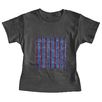 Discover Royal Blue and Violet Striped Pattern Baby Tees