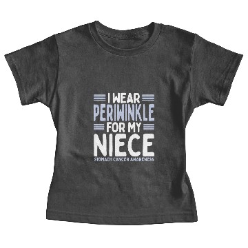 Discover Periwinkle Stomach Cancer Awareness Niece Baby Tees