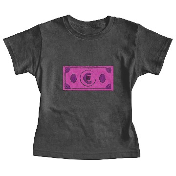 Discover Pink Euro Bill € Bank note Face Mask Bling Bling Baby Tees