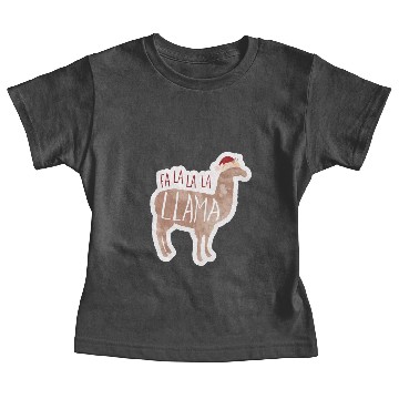 Discover Fa la la llama - funny Christmas greeting Baby Tees