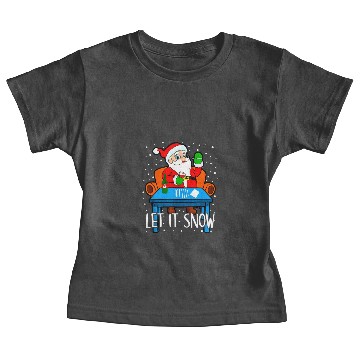 Discover Let It Snow Santa Cocaine Baby Tees