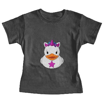 Discover Fancy Unicorn Rubber Duck Baby Tees