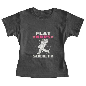 Discover Flat Mars Society Flat Earth Gift Baby Tees