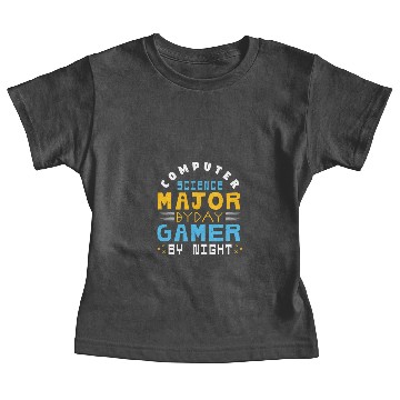 Discover Computer Science Major By Day Gamer By Night Baby Tees